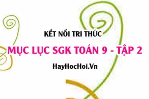 Mục lục SGK Toán 9 tập 2 Kết nối tri thức - Lý thuyết và bài tập Toán 9 tập 2 Kết nối tri thức